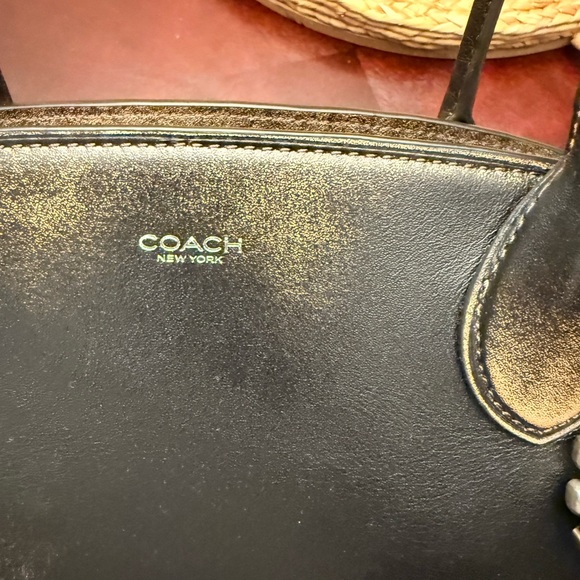 Coach Empire Carryall 34 Loved Leather Shoulder Bag - Picture 5 of 6